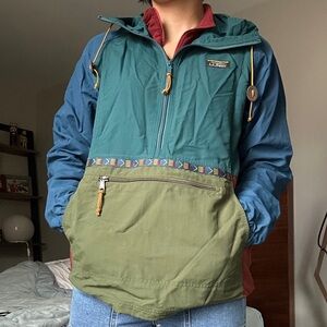 L.L. Bean Colorblock Half Zip